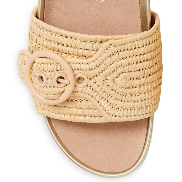 ♠️Kate Spade Maribelle Raffia Slide Sandals size 9 - Picture 4 of 13